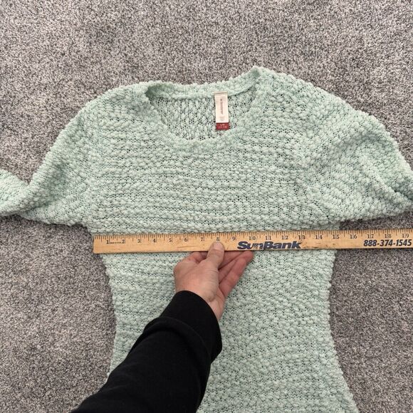 Cottagecore Popcorn Sweater Large 11-13 Lace Fairycore Soft Girl Feminine Dainty - Picture 5 of 9